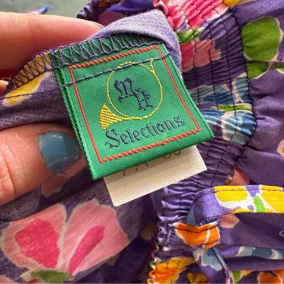 VTG 80s Retro NWT Light Purple Abstract Butterfly Print Skirt - Picture 5 of 8